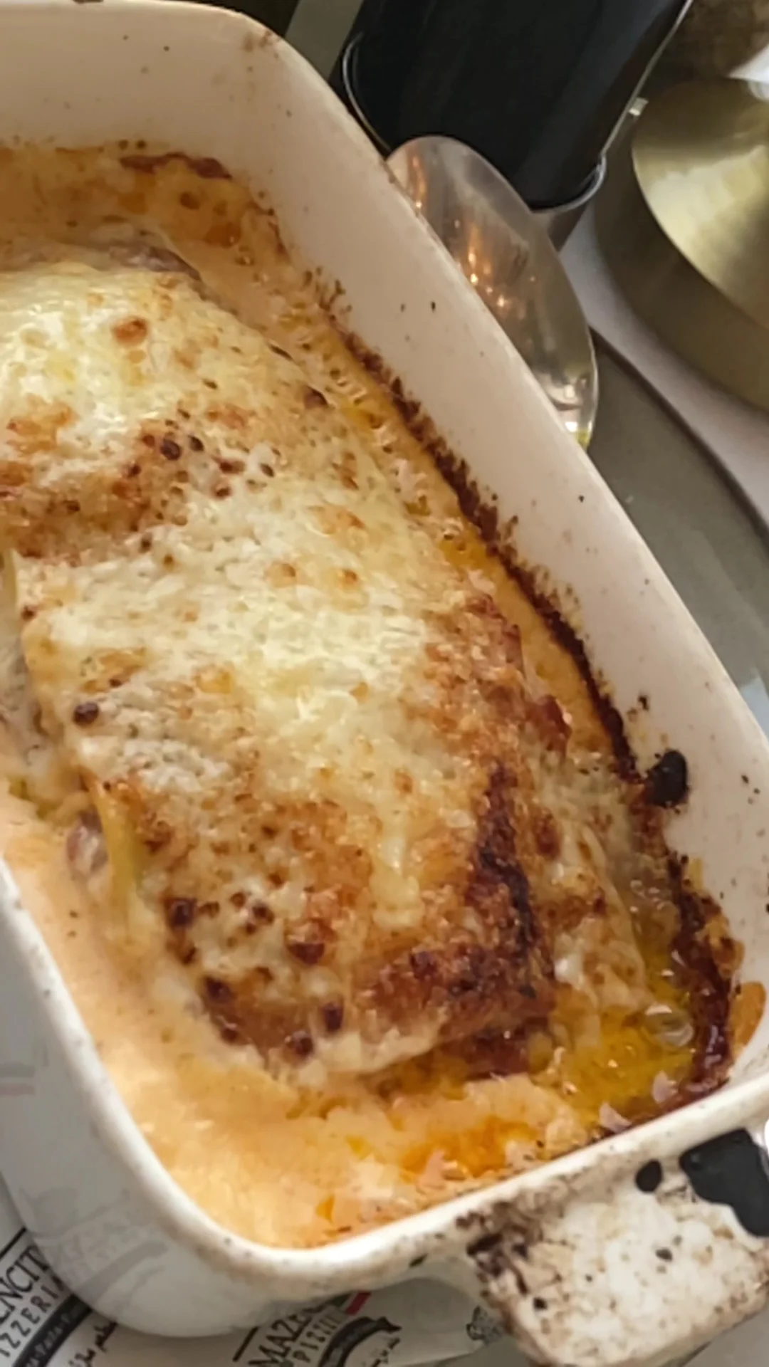 Lasagna Al Forno at Mazencito Pizzeria