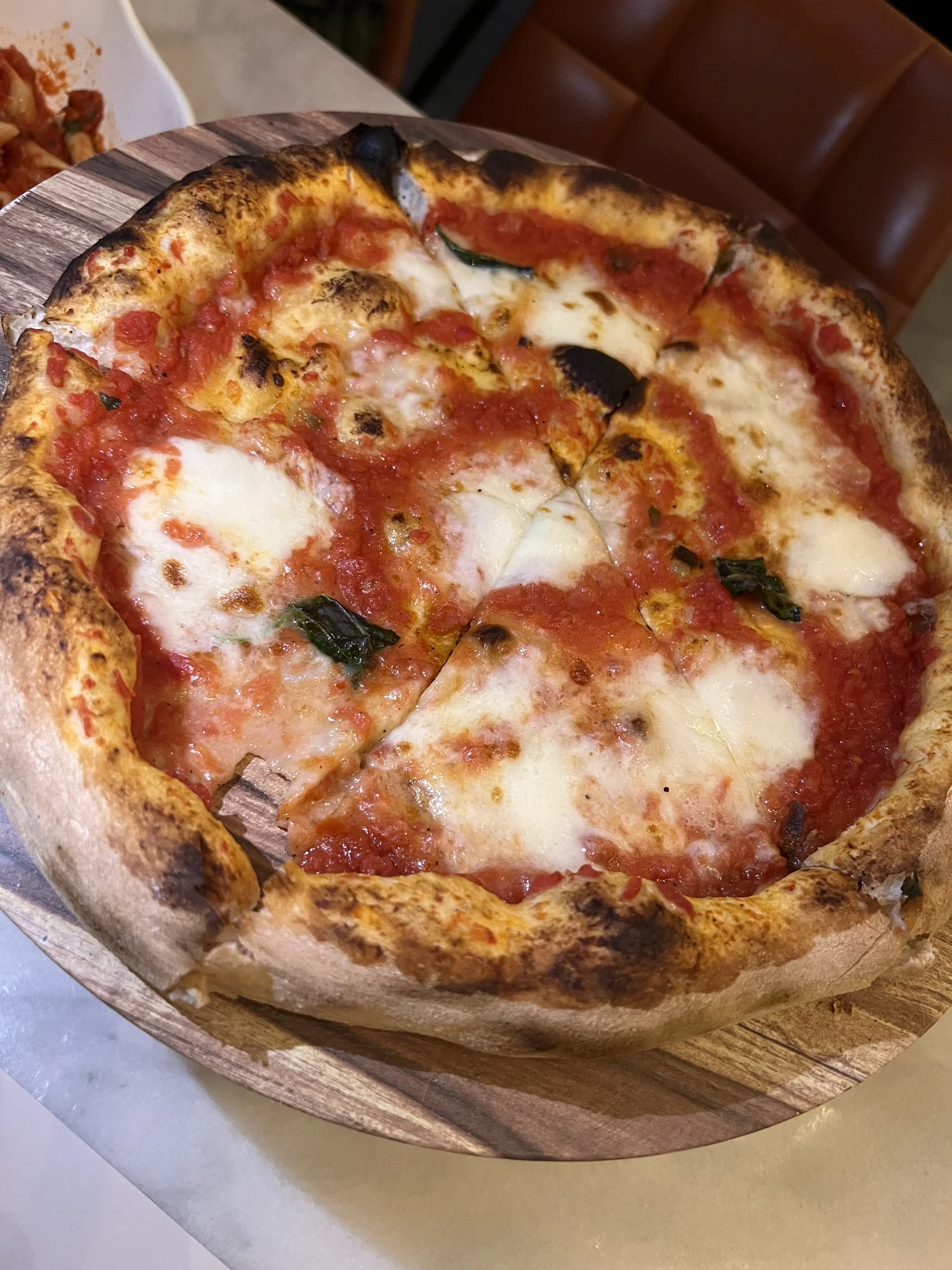 Margherita wood-fired pizza